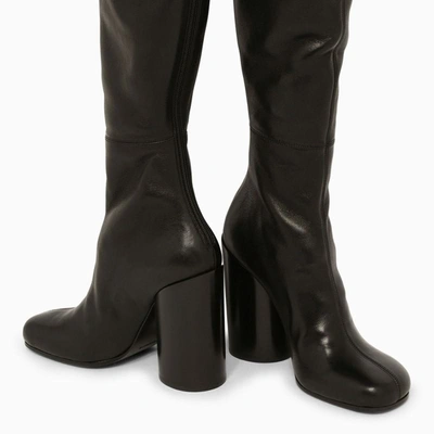 Shop Burberry High Boot In Black