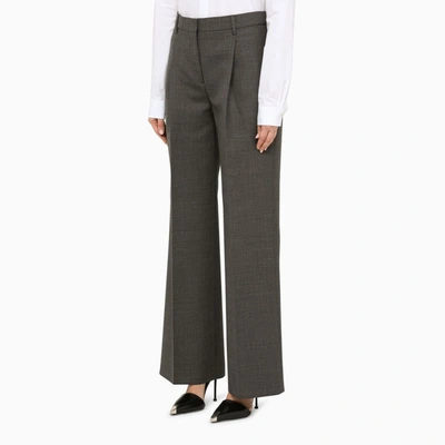 Shop Burberry Tailored Trousers In Grey