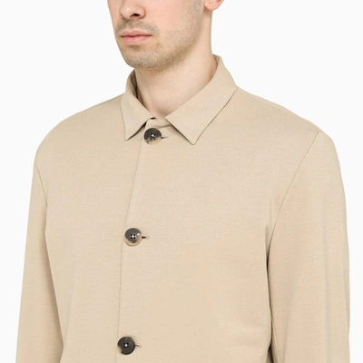 Shop Doppiaa Single-breasted Jacket In Beige