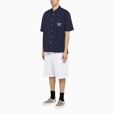 Shop Drôle De Monsieur Navy Shirt In Blue