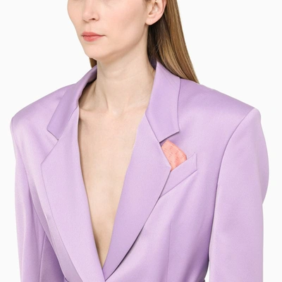 Hebe Studio Lilac Viscose The Lover Blazer In Green