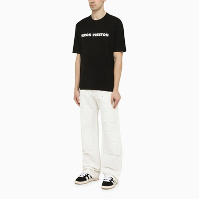 Shop Heron Preston Crew-neck T-shirt With Logo In Black