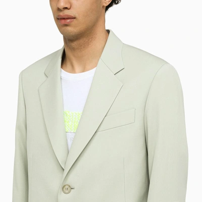 Shop Lanvin Single-breasted Sage Jacket In Multicolor