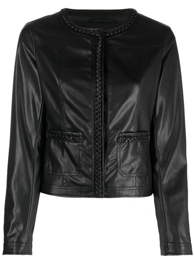 Shop Liu •jo Liu Jo Bomber Jacket In Black