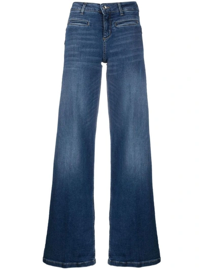Shop Liu •jo Liu Jo Wide-leg Denim Jeans In Blue