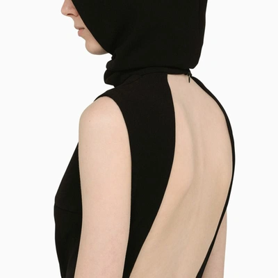 Shop Monot Mônot Dress With Hood In Black