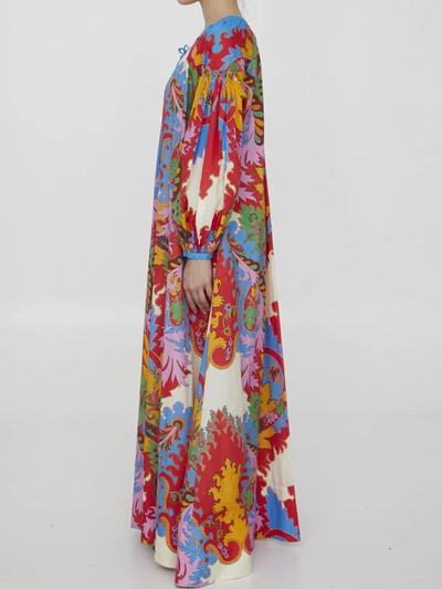 Shop Etro Paisley Print Dress In Multicolor