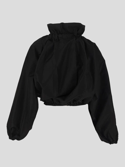 Shop Patou Long Sleeves Top In Black