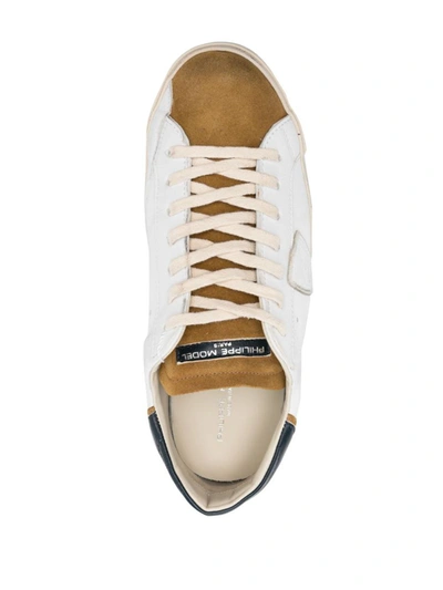 Shop Philippe Model Colour-block Prsx Sneakers In White
