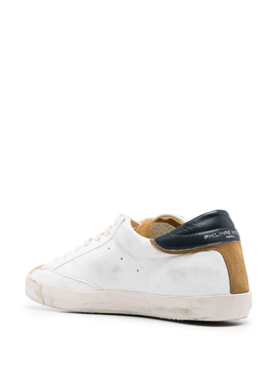 Shop Philippe Model Colour-block Prsx Sneakers In White