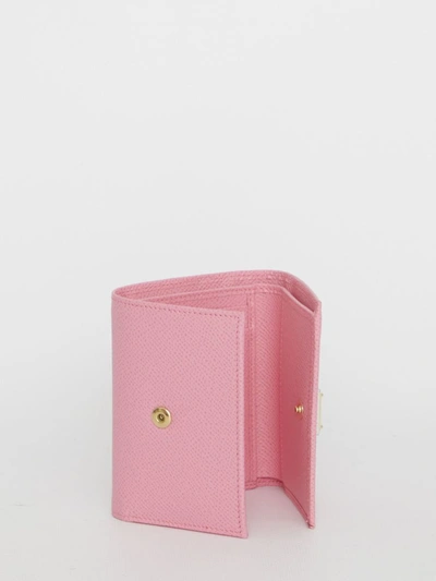 Shop Dolce & Gabbana Pink Leather Wallet