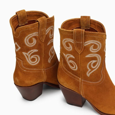Shop Sonora Brown Suede Perla 60 Boots In Beige