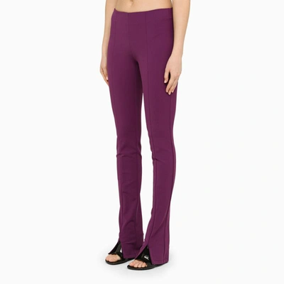 Shop Sportmax Skinny Trousers In Purple