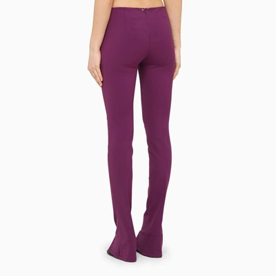 Shop Sportmax Skinny Trousers In Purple