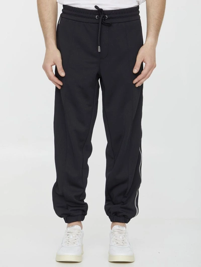 Shop Moncler Technical Fabric Joggers In Black