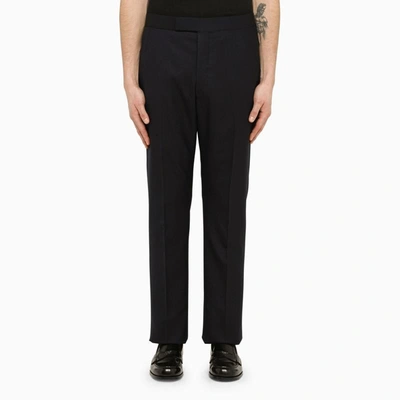 Shop Thom Browne Tailored Trousers In In Blue