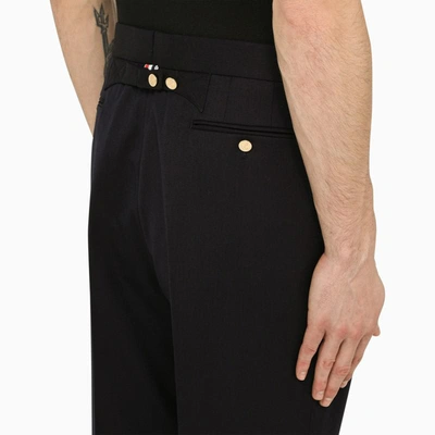 Shop Thom Browne Tailored Trousers In In Blue