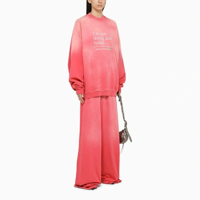 Shop Vetements Tie-dye Oversize Trousers In Pink