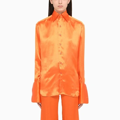 Shop Woera Regular Shirt In Orange