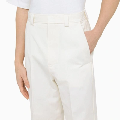 Shop Ermenegildo Zegna Zegna Cargo Trousers In White