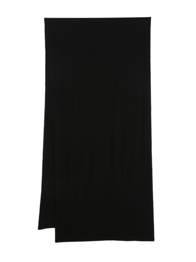 Shop Magda Butrym Fine-knit Scarf In Black
