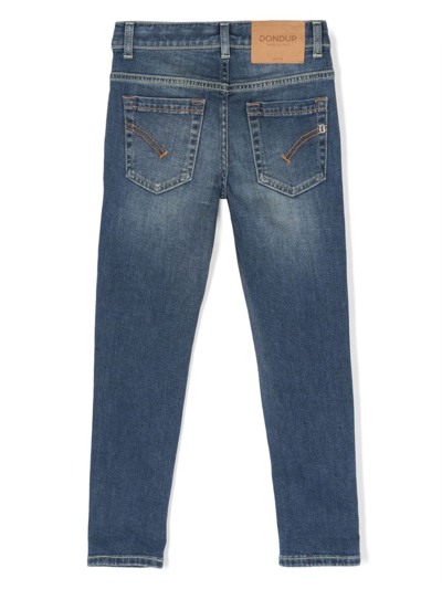 Dondup Low-rise Straight-leg Jeans In Blue