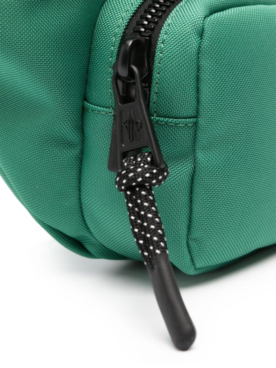 Shop Moncler Durance Logo-patch Belt Bag In Green