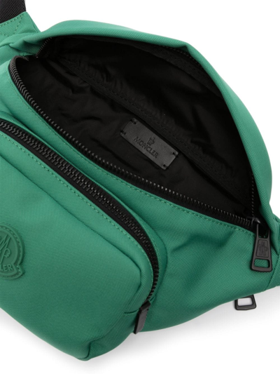 Shop Moncler Durance Logo-patch Belt Bag In Green