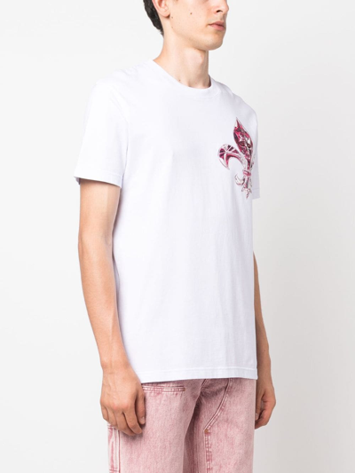 Philipp Plein Ss Chrome Round-neck T-shirt In White