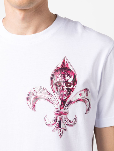 Philipp Plein Ss Chrome Round-neck T-shirt In White