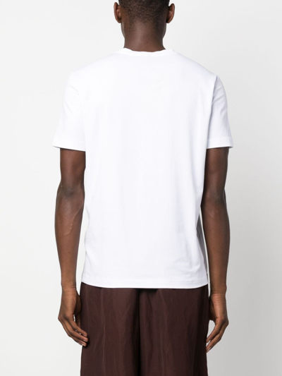 Shop Iceberg Cotton Graphic-print T-shirt In White