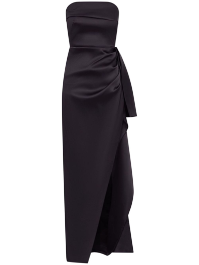Shop Nicholas Erelyn Strapless Gown In Black