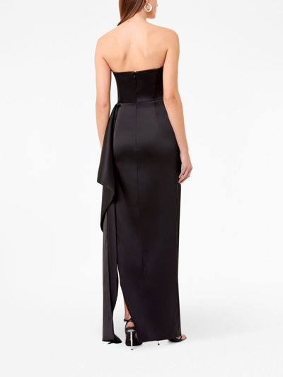 Shop Nicholas Erelyn Strapless Gown In Black