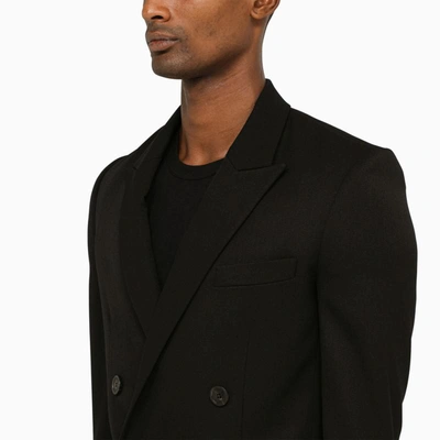 Shop Balmain Double-breasted Jacket In Black