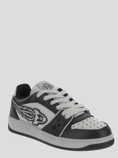 Shop Enterprise Japan Sneakers In <p> Black And White Sneakers With Rubber Sole