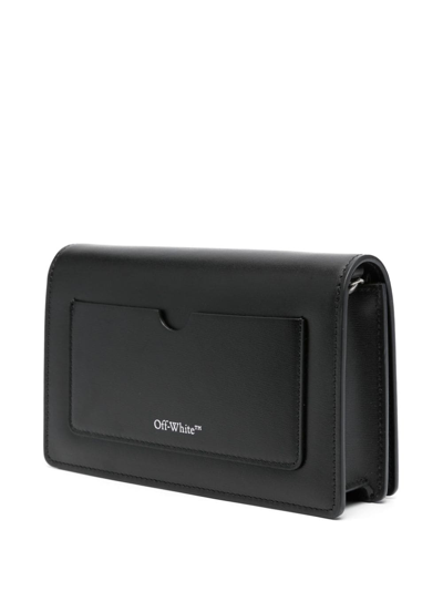 Off-white Arrows-motif Leather Cross-body Bag In Schwarz
