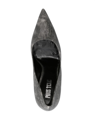 Paris Texas 105mm Leather Pumps In Grau