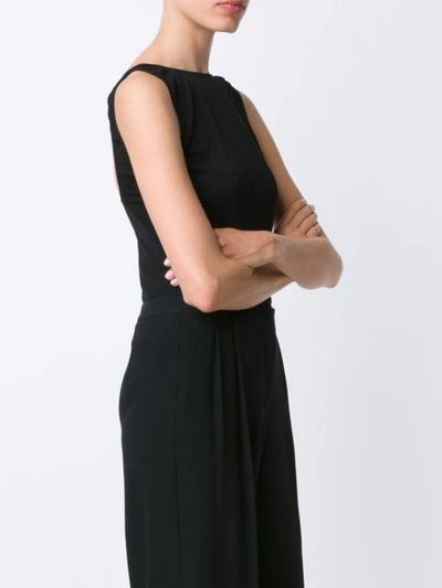 Shop Maison Margiela Sleeveless Body In Black