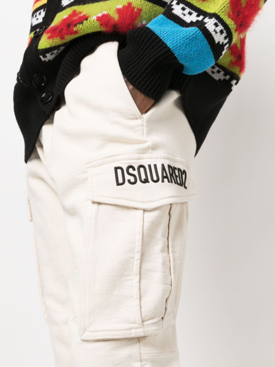 Dsquared2 D2 Cipro Cargo Trousers In Nude