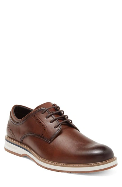 Shop Rush By Gordon Rush Plain Toe Derby In Cognac