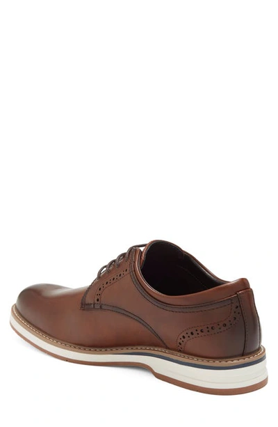 Rush By Gordon Rush Plain Toe Derby In Cognac