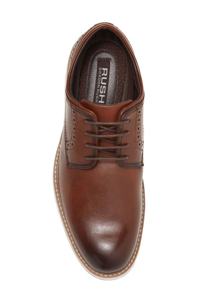 Rush By Gordon Rush Plain Toe Derby In Cognac