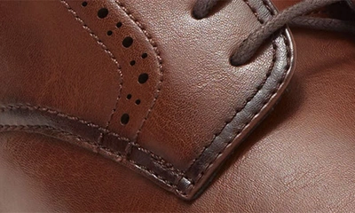 Rush By Gordon Rush Plain Toe Derby In Cognac