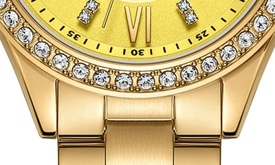 Jbw Mondrain Diamond & Crystal Embellished Miyota Bracelet Watch, 34mm In Gold
