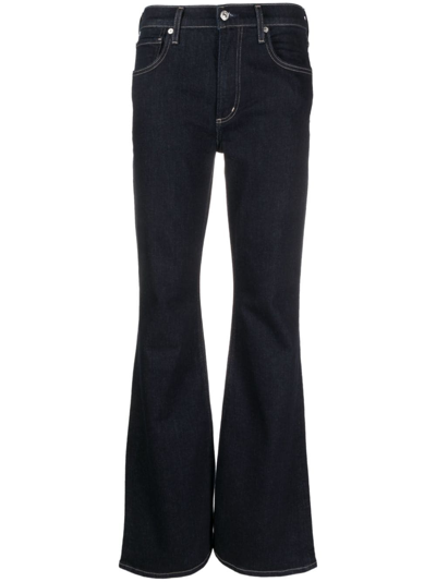 Citizen Of Humanity Mid-rise Flared Jeans In Blue
