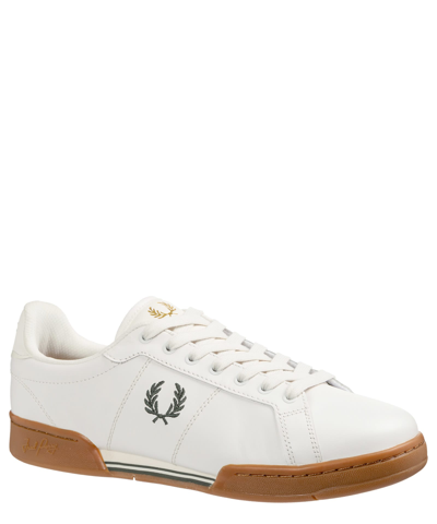 Shop Fred Perry B722 Leather Sneakers In White