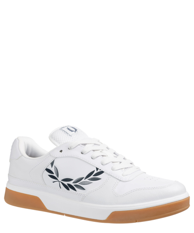 Shop Fred Perry B300 Leather Sneakers In White