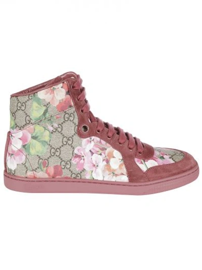Shop Gucci Sneaker Coda Gg Blooms Special Edition In Pink