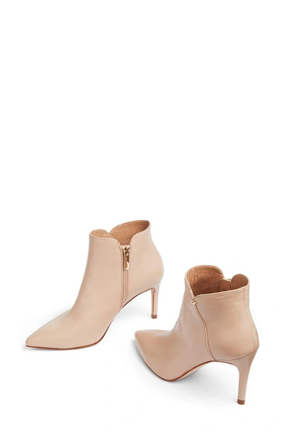Lk Bennett Corinne Pointed Toe Bootie In Fawn