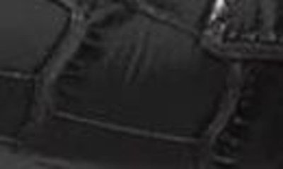 Shop Lk Bennett Daphne Croc Embossed Bit Loafer In Black
